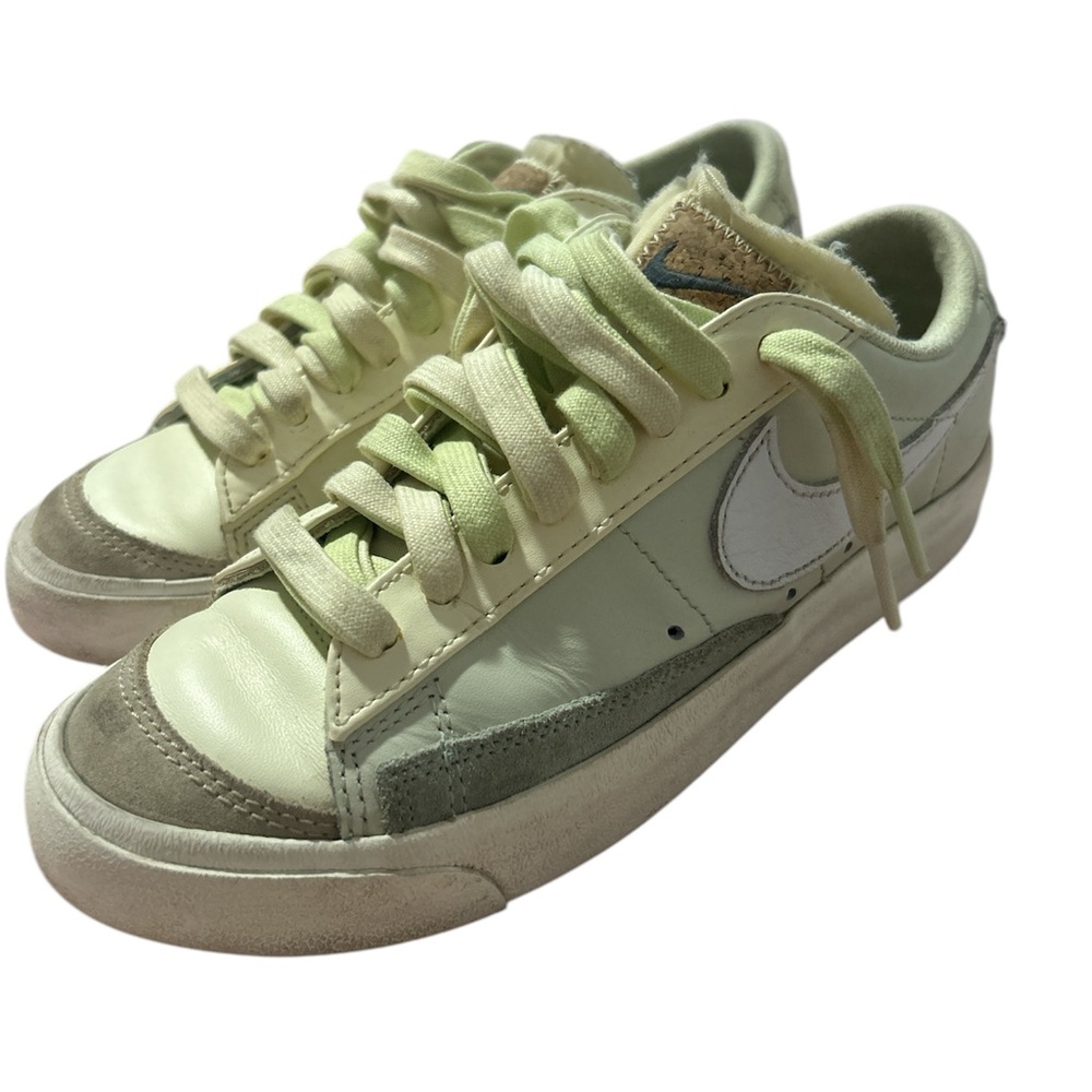 Nike Green and White Sneakers